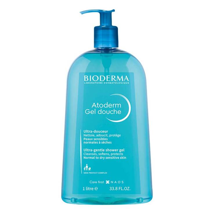 Bioderma Atoderm Gel Douche für trockene, empfindliche Haut, 1 l