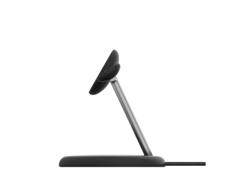 Belkin BoostCharge Pro 3-in-1 - Trådløs opladningsstander - magnetisk med Qi2   AC-strømadapter - 15 Watt - Fast Charge - sort