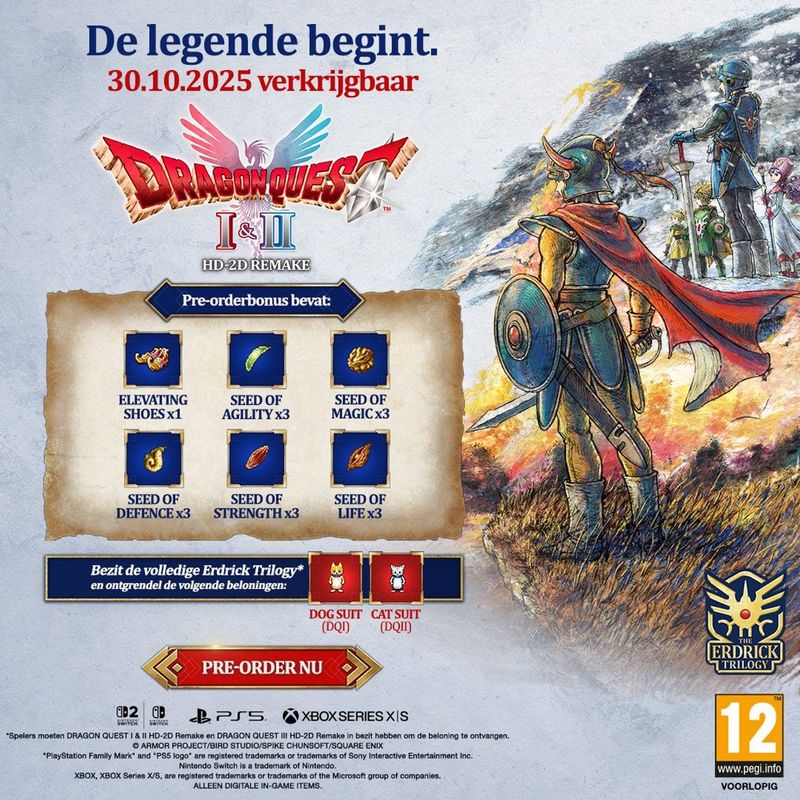 Square Enix - Dragon Quest I & II HD-2D Remastered - Nintendo Switch - RPG