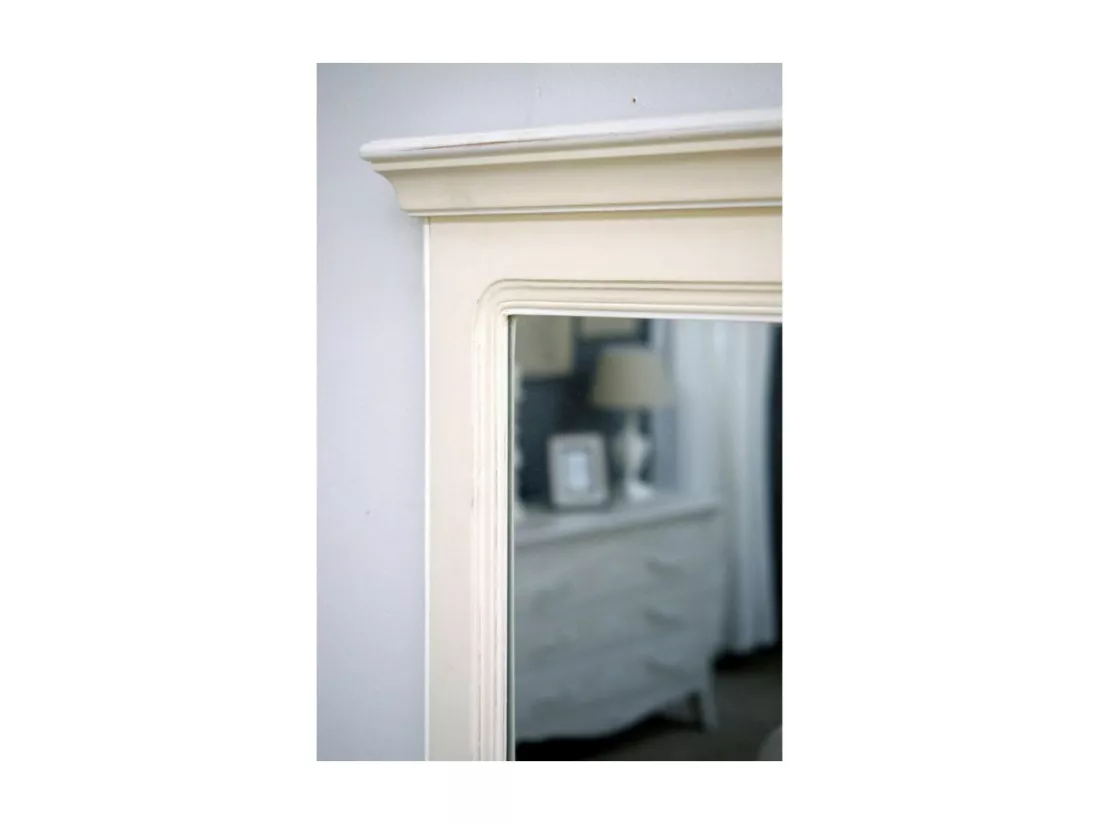 Miroir trumeau MDF Blanc - Lubéron Interior's