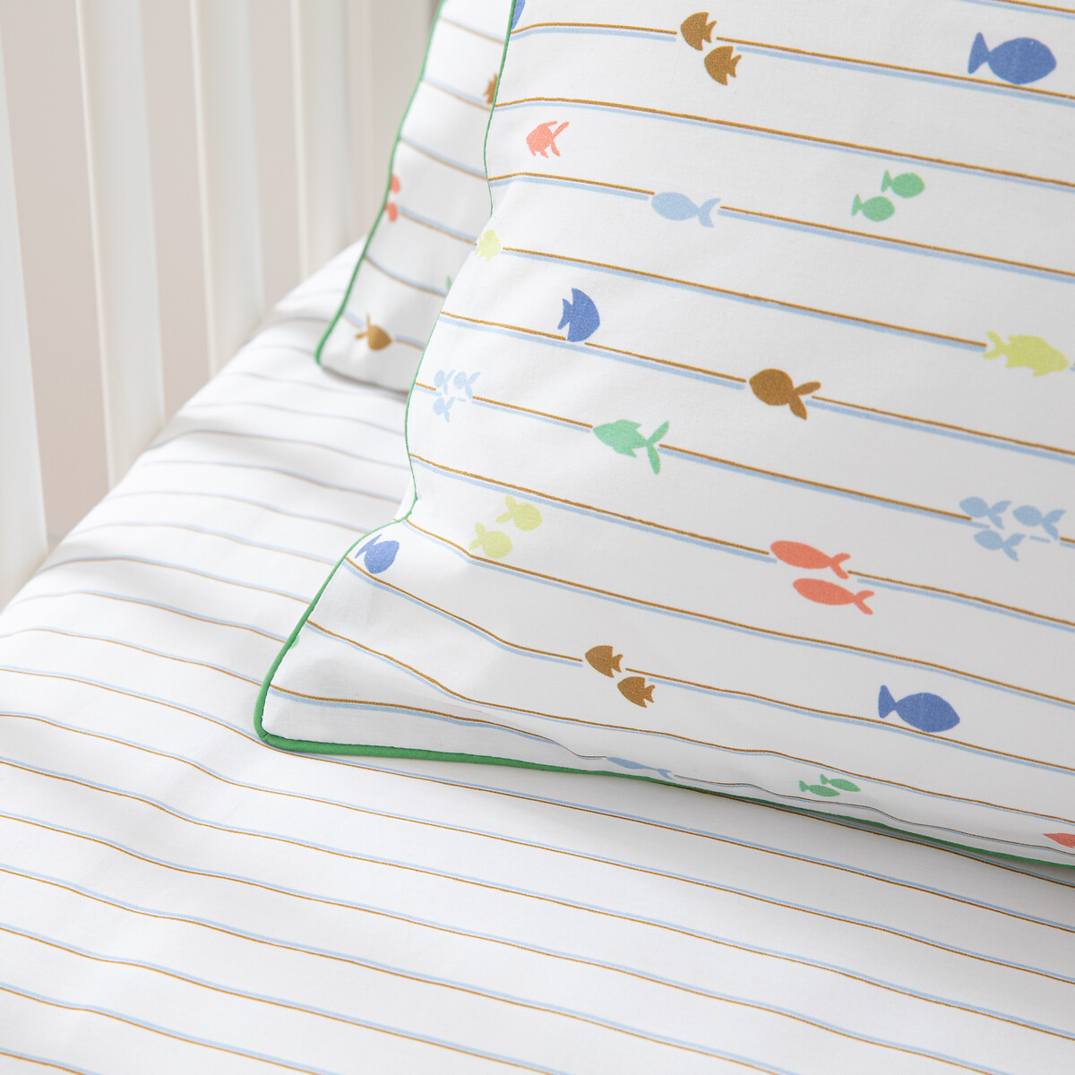 LA REDOUTE INTERIEURS<br>Lençol justo de percal, bainha 17 cm, Elliot