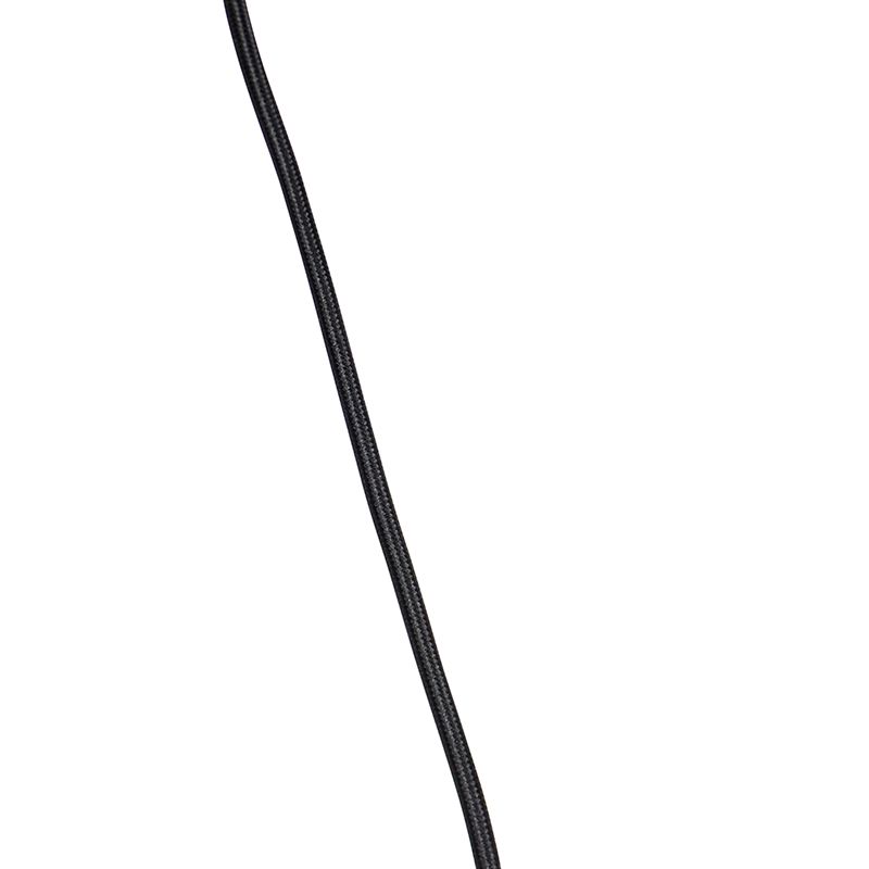 Hanglamp met velours kap roze met goud 50 cm - Combi