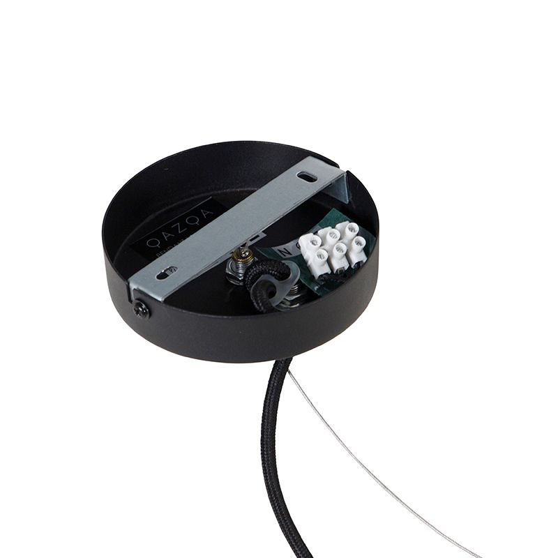 Design hanglamp rond zwart 70 cm - Dos