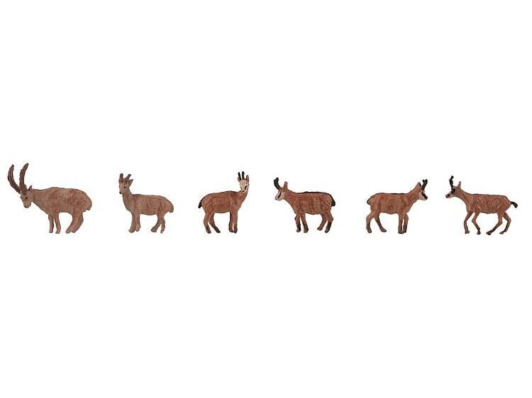 Faller Figuren Steinböcke und Gämse H0 Wildtier Figuren