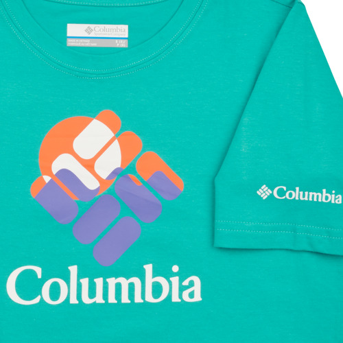Columbia - VALLEY CREEK SHORT SLEEVE GRAPHIC SHIRT - Bleu