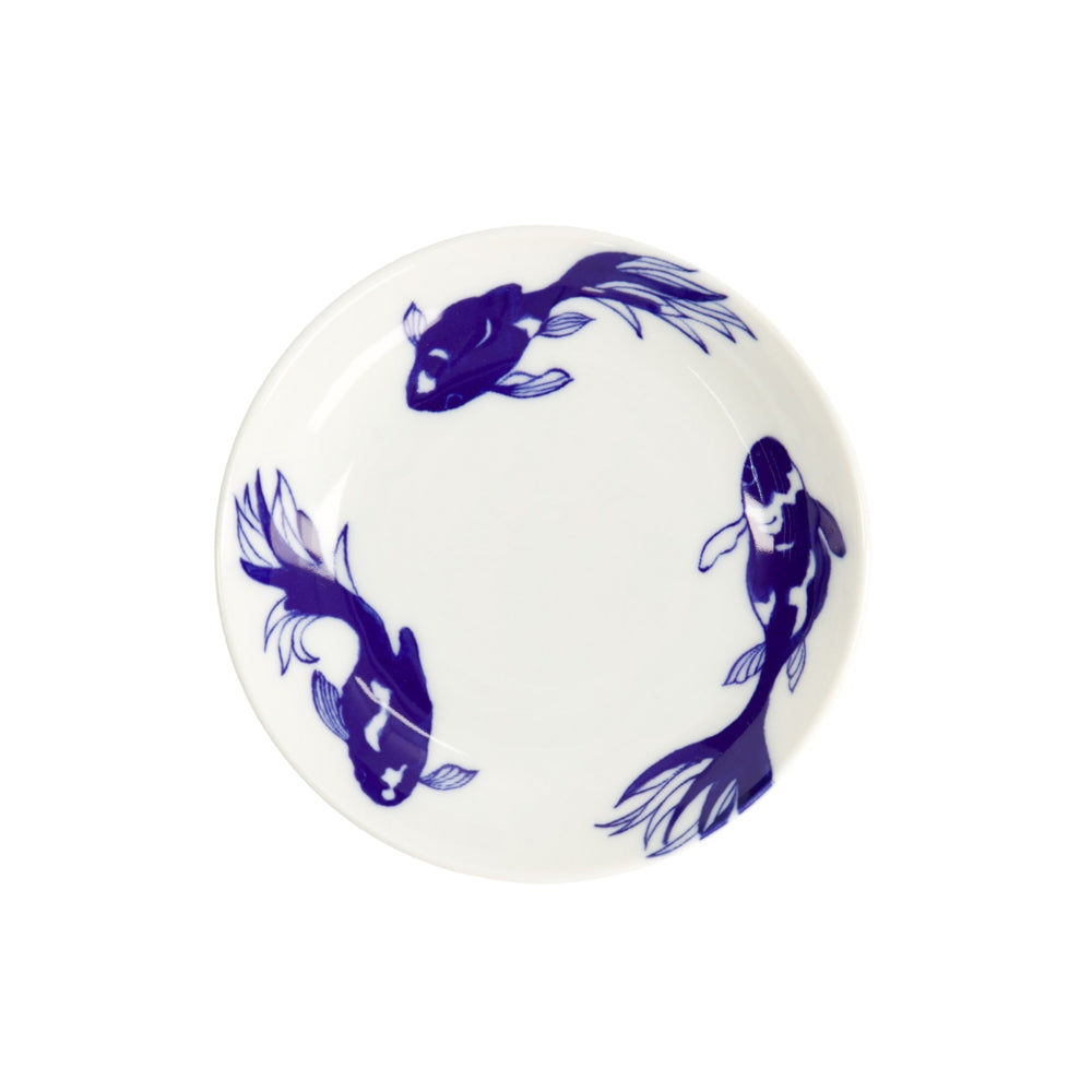 Tokyo Design Studio  Goldfish dyb tallerken, blå - Ø12,5 cm.