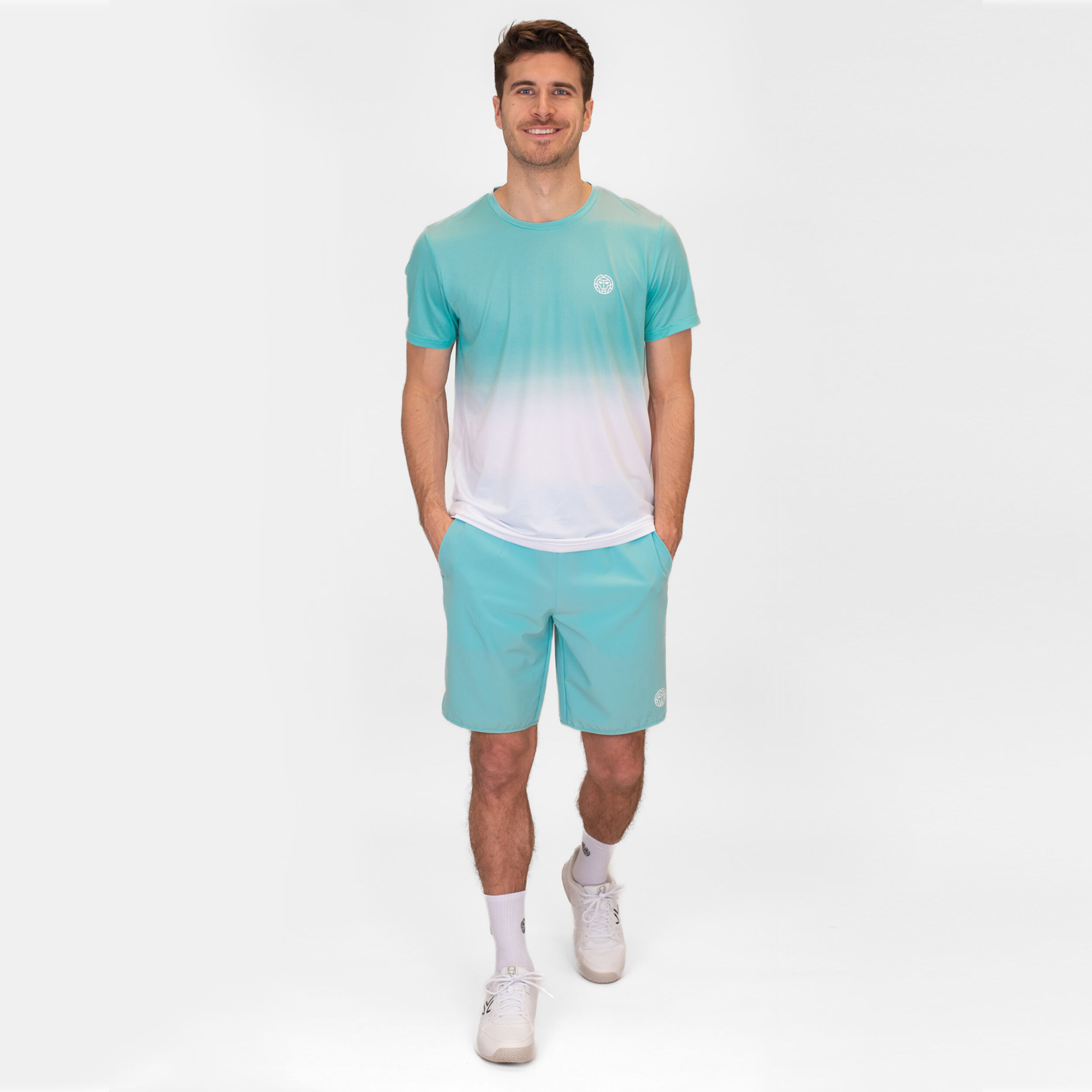 BIDI BADU Crew 9in Shorts Hommes - Turquoise