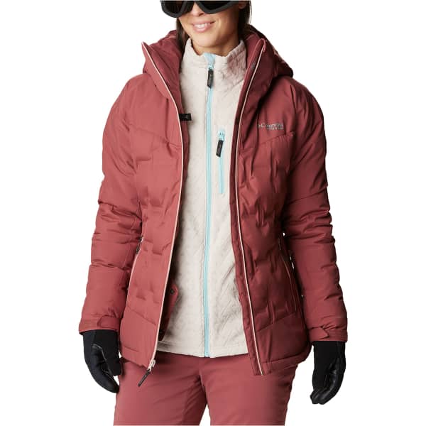 Veste de ski COLUMBIA WILD CARD III DOWN JACKET W BEETROOT/DUSTY PINK ZIPS