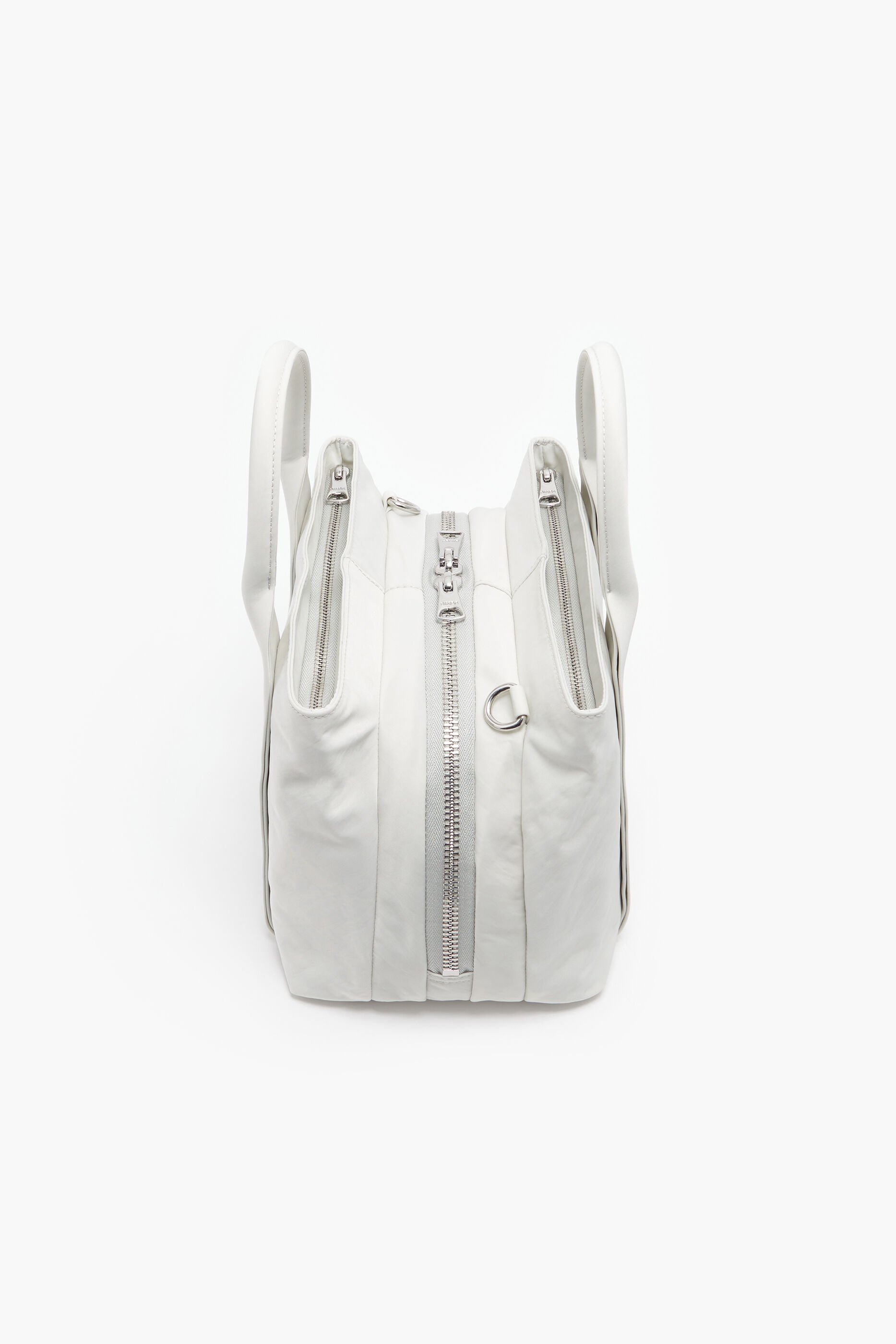 Bolsa de lona pequena, cinza.