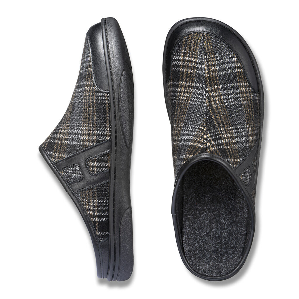 DAMEN - Clog SEVILLA schwarz-karo