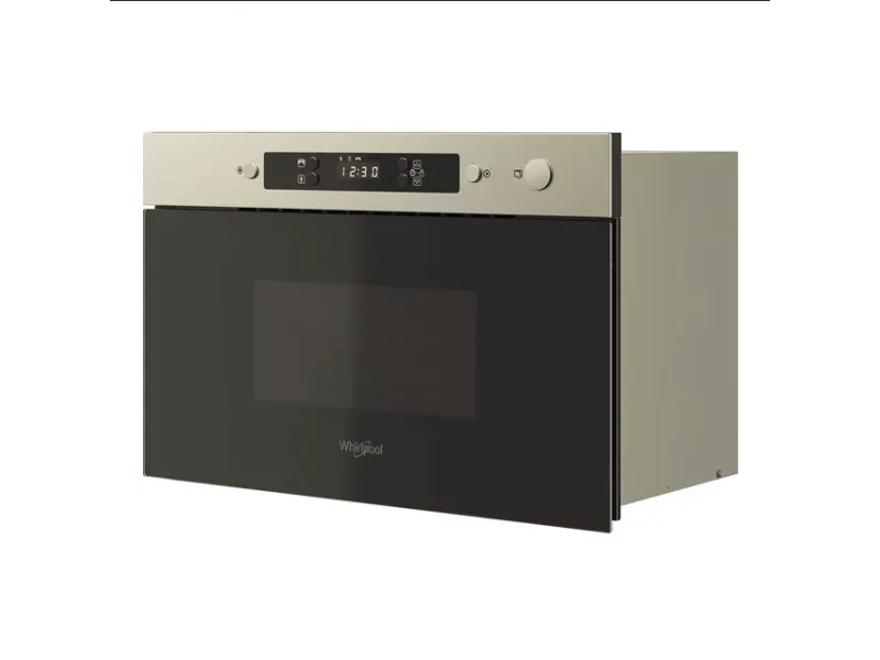 Whirlpool Microwaves, Indbygget, Solo mikroovn, 22 L, 750 W, Indbygget skærm, LCD