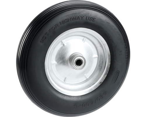 Tarrox lekvrij wiel, tot 100 kg, met metalen velg en gegroefd profiel, 400 x 100 mm