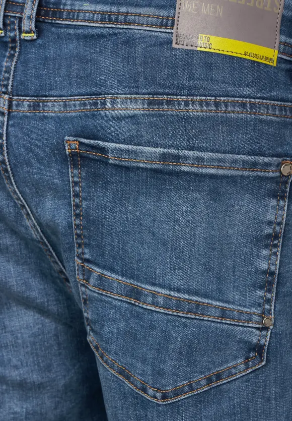 Regular Fit Jeans - indigo blue wash