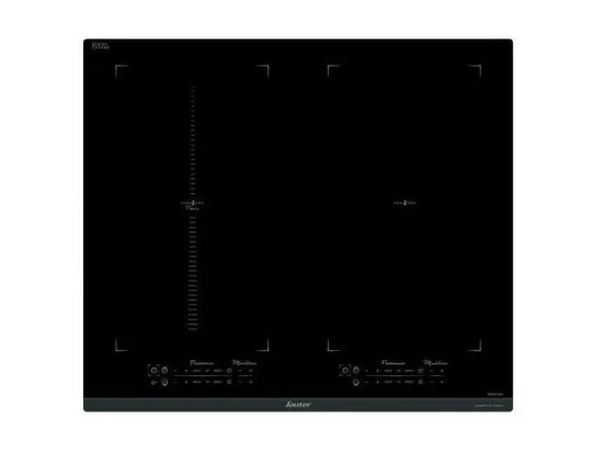 Sauter Table de cuisson induction 60cm 4 feux 7400w noir - spi9649b