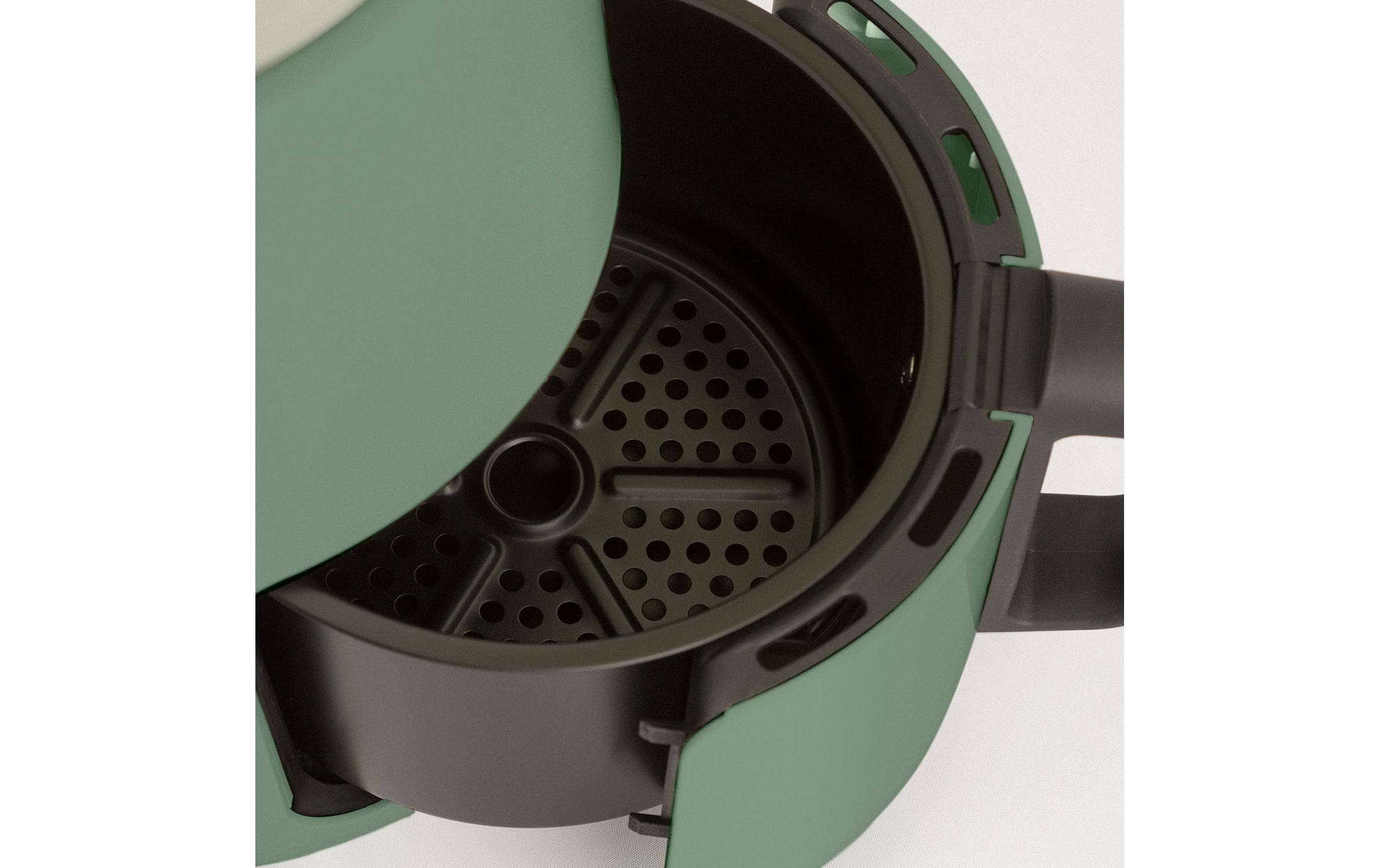 Heissluft-Fritteuse Air Fryer Salbeigrün 1.5 lKompakter Air Fryer für fettarmes Frittieren und Backen