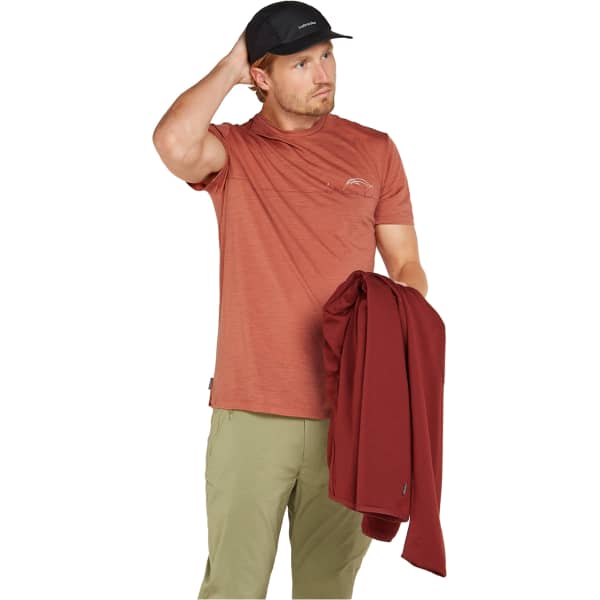 T-shirt randonnée ICEBREAKER M 150 TECH LITE SS TEE SING LI CMP CEDAR WOOD