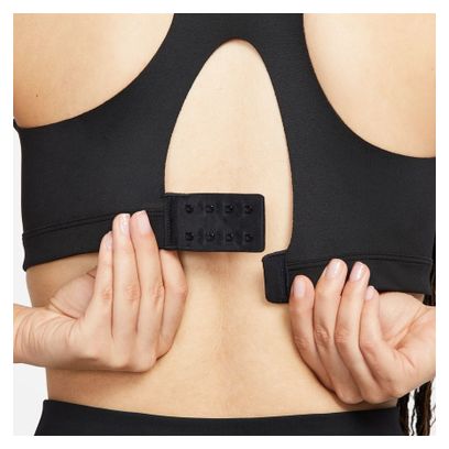 Brassière Femme Nike Dri-Fit Alpha Zip-Front Bra Noir