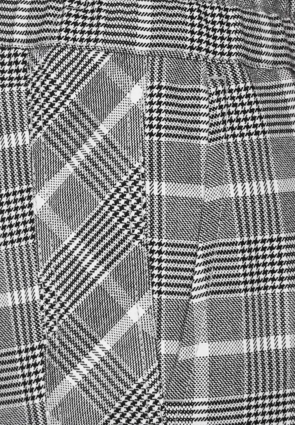 Loose Fit Karohose - pure grey
