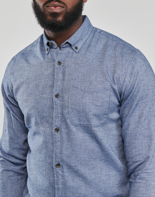 Jack & Jones - JJECLASSIC MELANGE SHIRT LS SN - Bleu