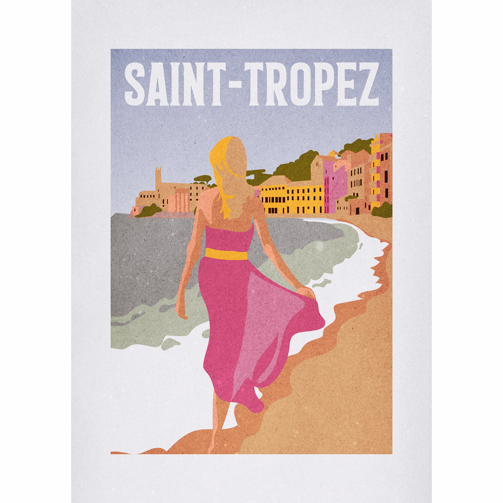 Wandbild SAINT-TROPEZ - bunt - 50x70