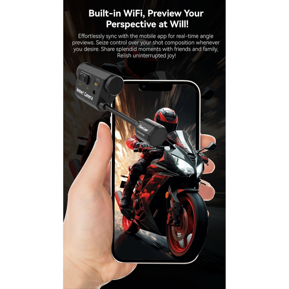 RunCam Helmet Camera Long Battery Life