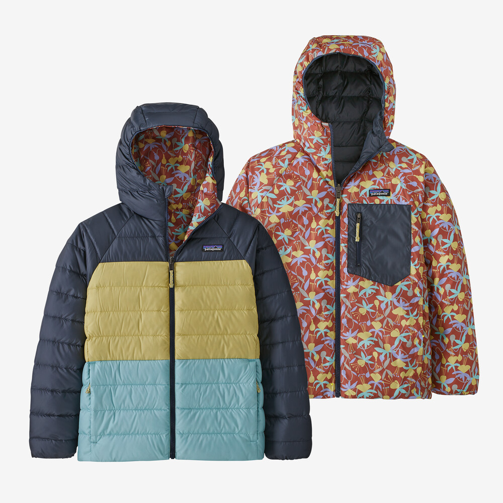 Wendbarer Daunenpullover mit Kapuze für Kinder