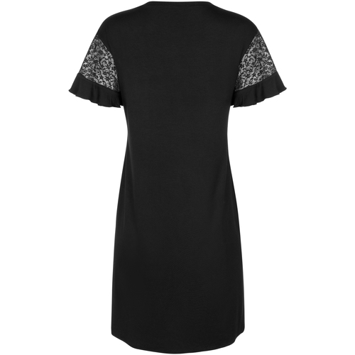 Lisca - Camisón de manga corta SmoothCheek Negro