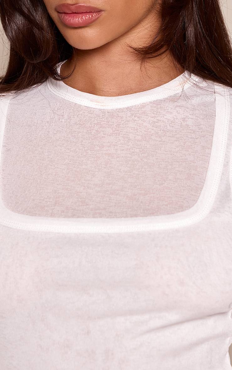 Blanc Robe Courte Moulante À Détail Cache-cœur Et Superposition Pelure D'oignon