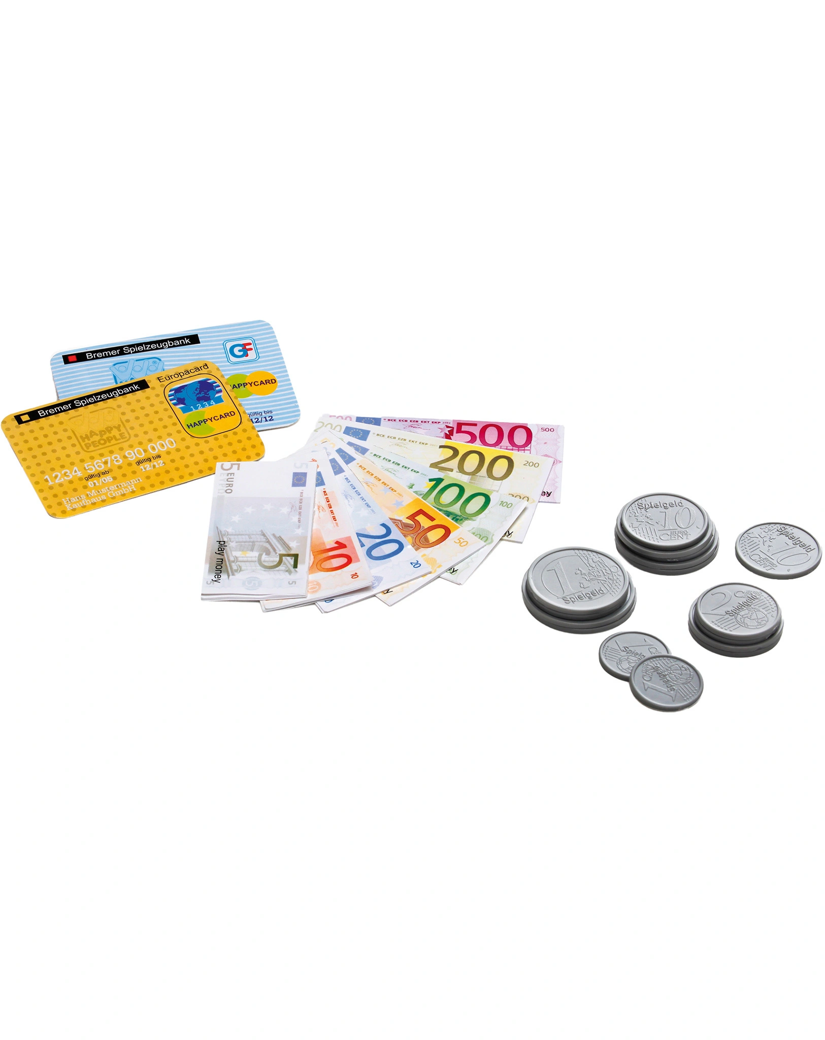 Kaufladenzubehör SPIELGELD 88-teilig