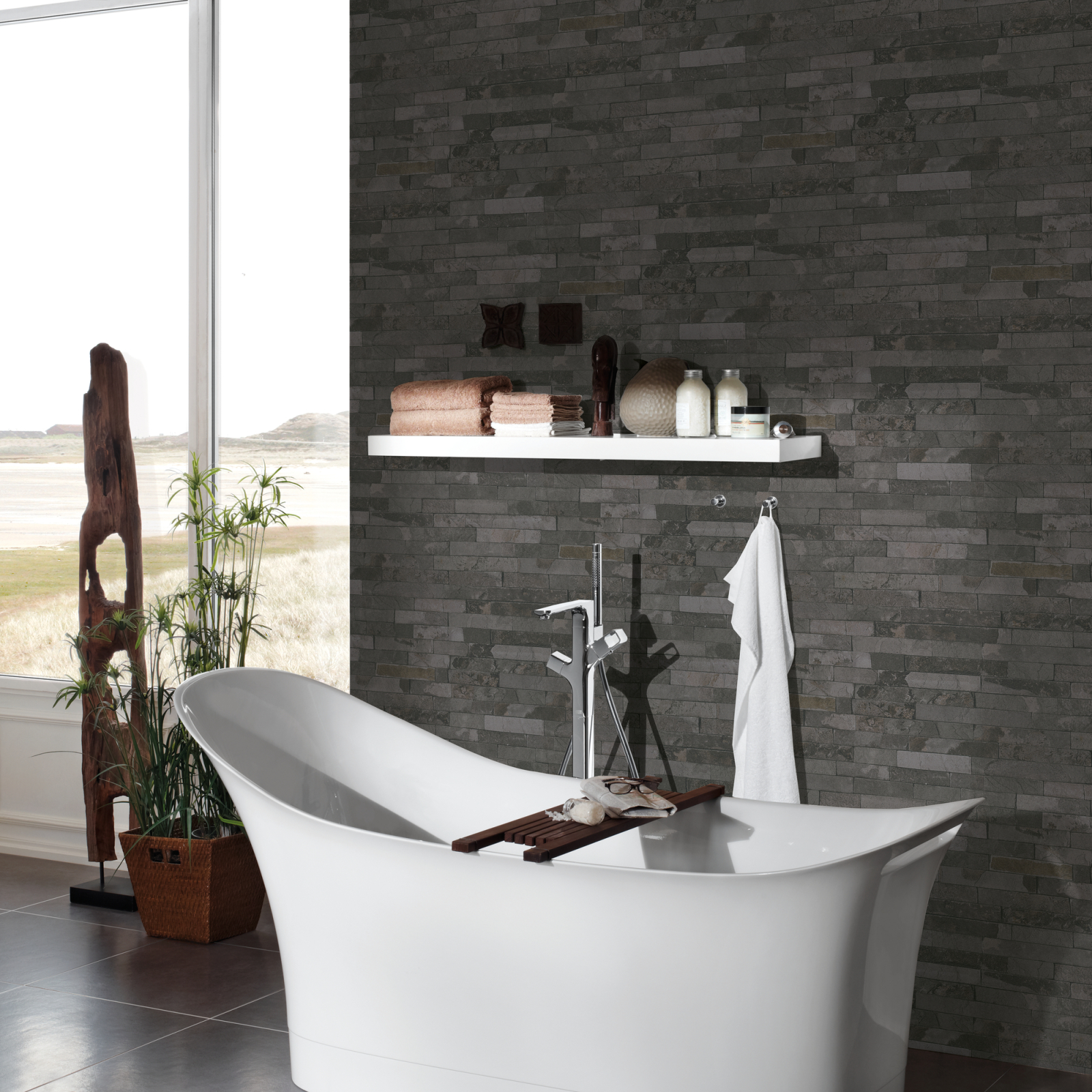 Vliestapete BEST OF WOOD´N STONE 2ND EDITION - grau - 10 Meter