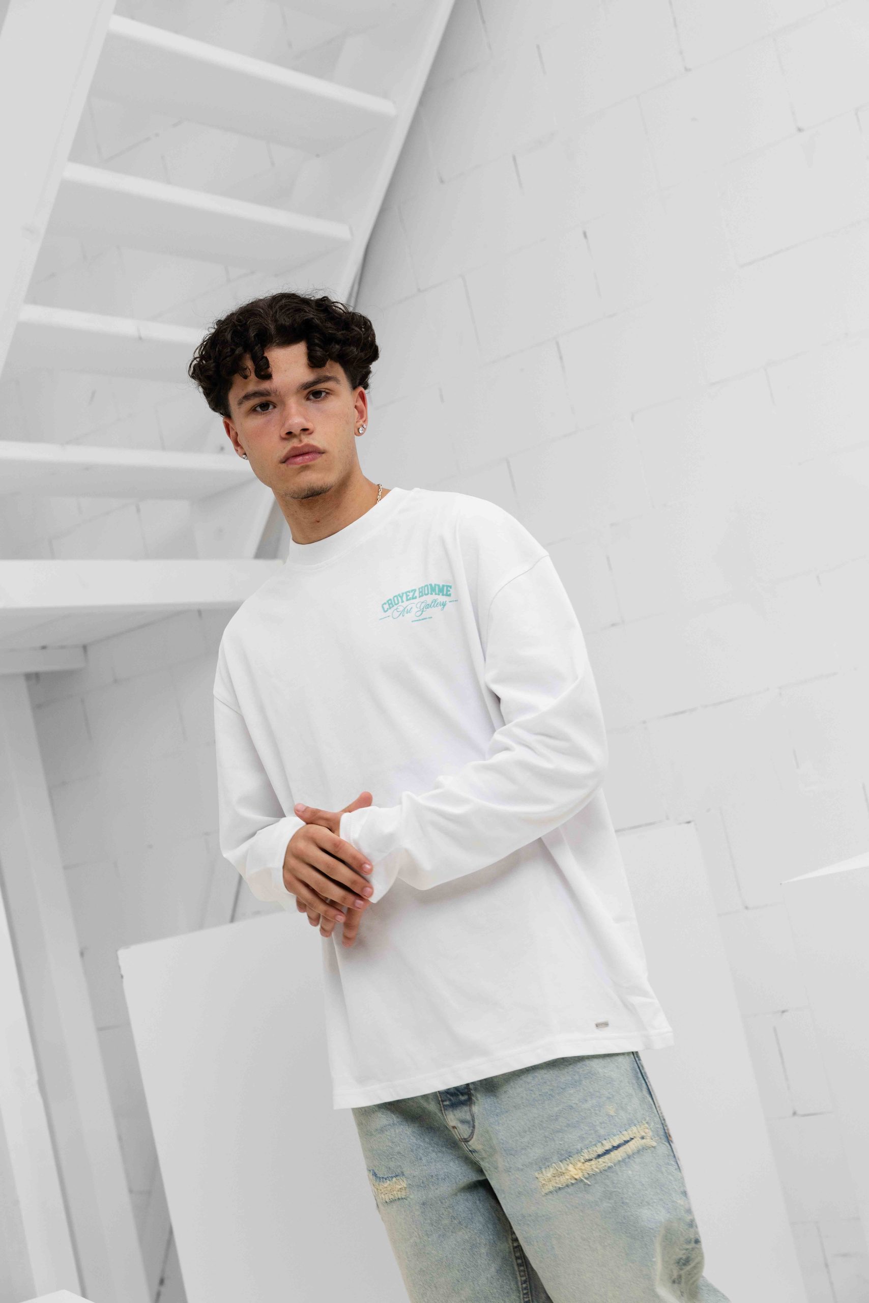 Croyez Art Gallery Longsleeve Heren Wit