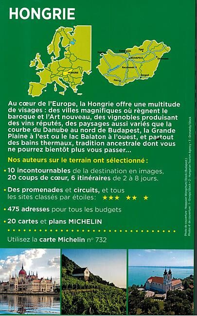 MICHELIN - GUIDE VERT HONGRIE