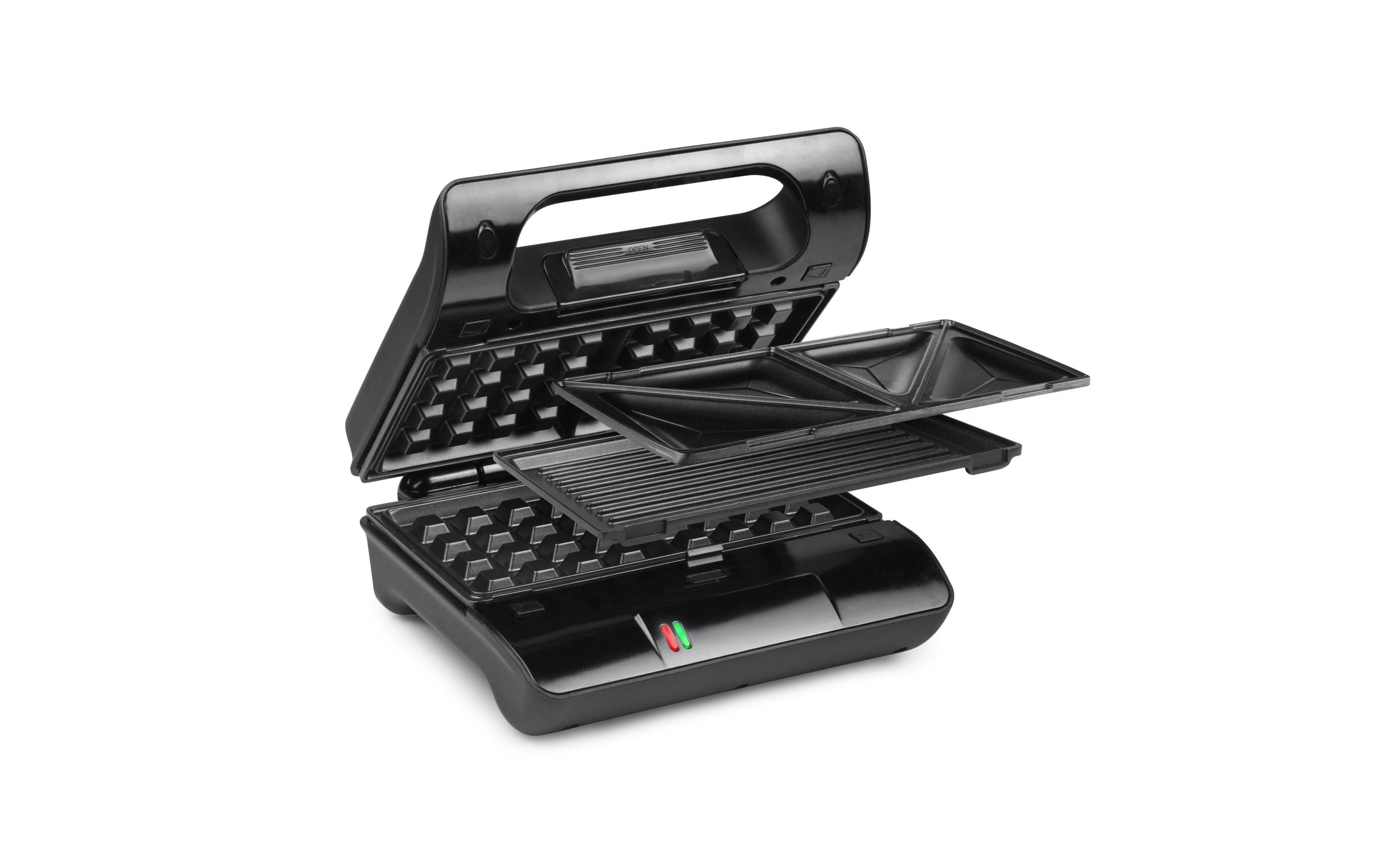 Multifunktionsgrill Compact Pro 700 WKontaktgrill, Sandwichtoaster und Waffeleisen