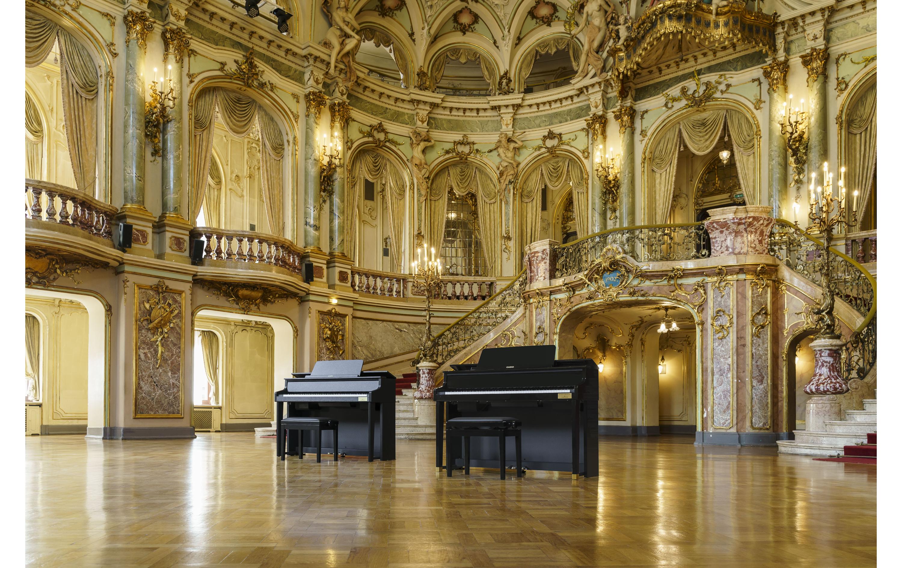 E-Piano CELVIANO Grand Hybrid GP-510BP Schwarz, poliert<br>E-Piano mit gewichtetem Natural-Grand-Hammer-Action-Keyboard mit 88 Tasten