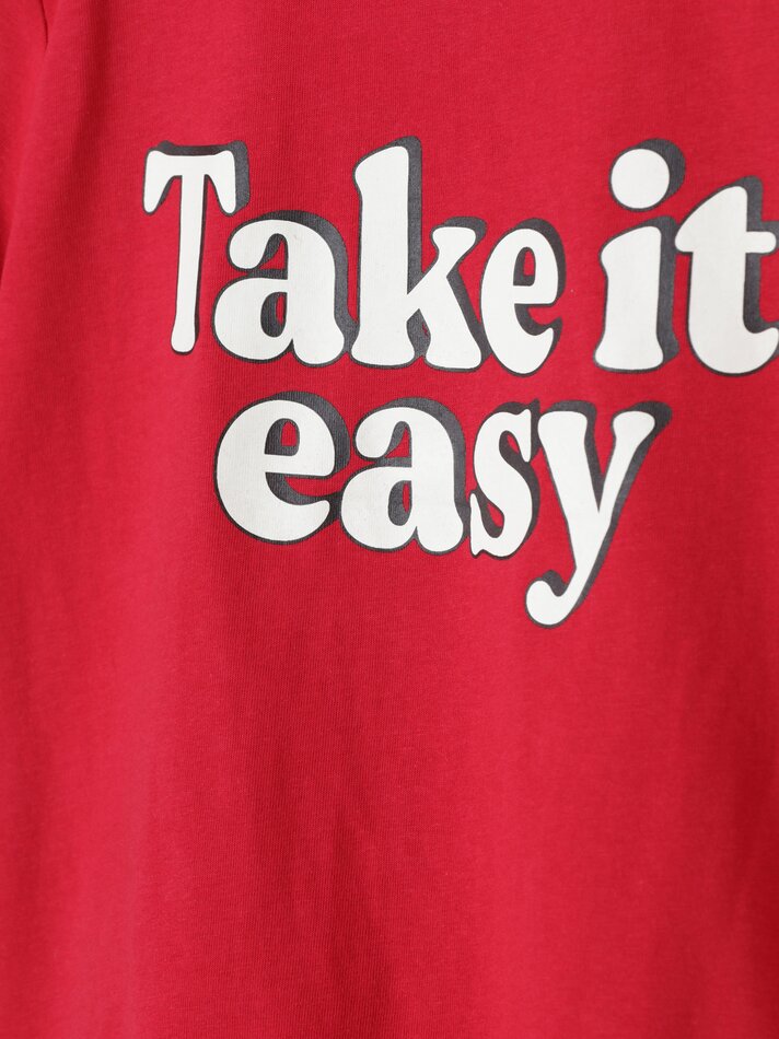 Pacote com 2 camisetas estampadas - Vermelhas