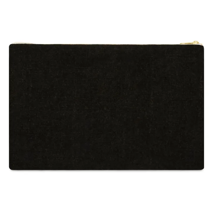 Adorna Pochette en lin | Noir