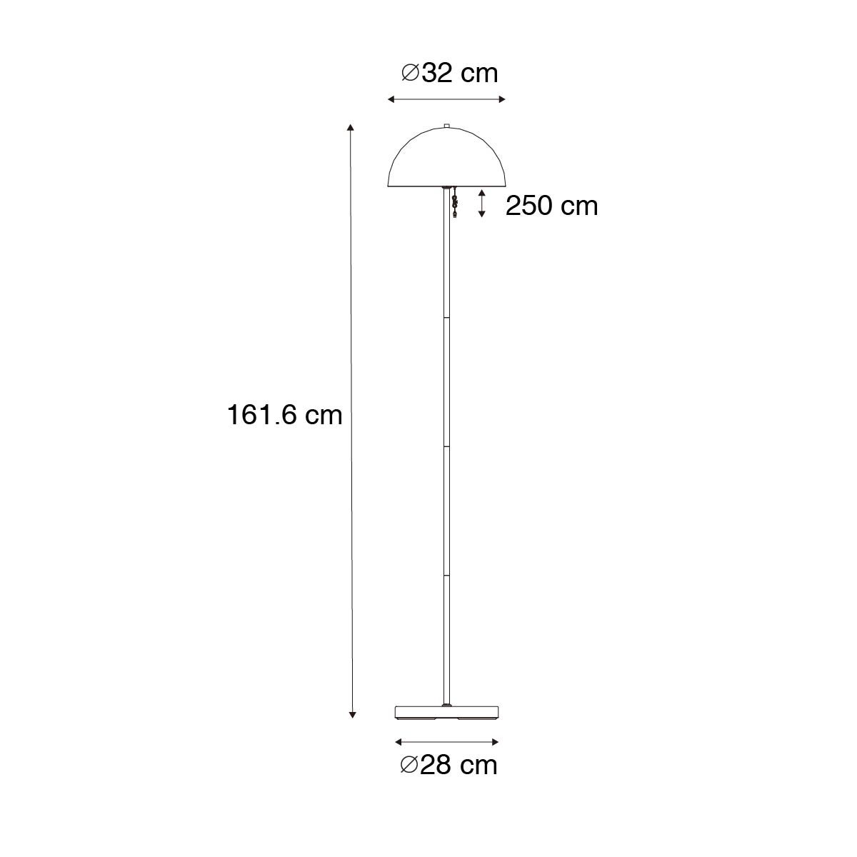 QAZQA - Moderne staande buitenlamp | Staande lamp | Vloerlamp | Lamp | Licht, wit, oplaadbaar, 3-traps dimbaar - Keira Touch-functie dimmer | Dimbaar | Buitenverlichting - Kunststof, rond - I (nic)