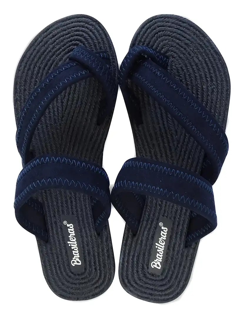 Vibra Slippers Ladies Navy Blue