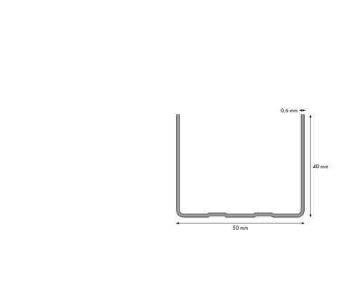 Knauf UW-dB kozijnprofiel 2000 x 50 x 40 mm