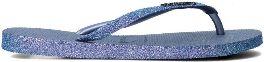 HAVAIANAS Teenslippers Dames Slim Sparkle Ii Crocus Maat: 35 Materiaal: Rubber Kleur: Blauw