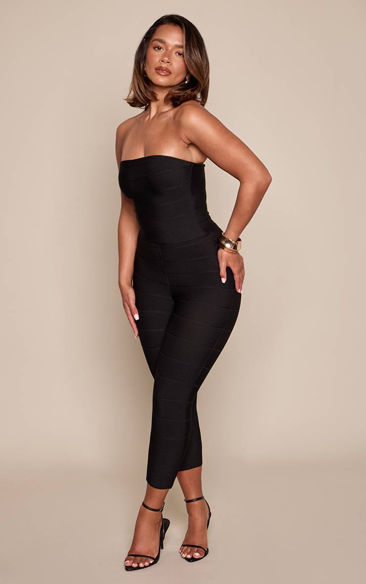 Noir Pantalon Capri Bandage Sculptant
