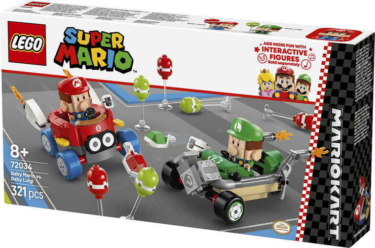 Lego Mario Kart - Baby Mario mod Baby Luigi 72034