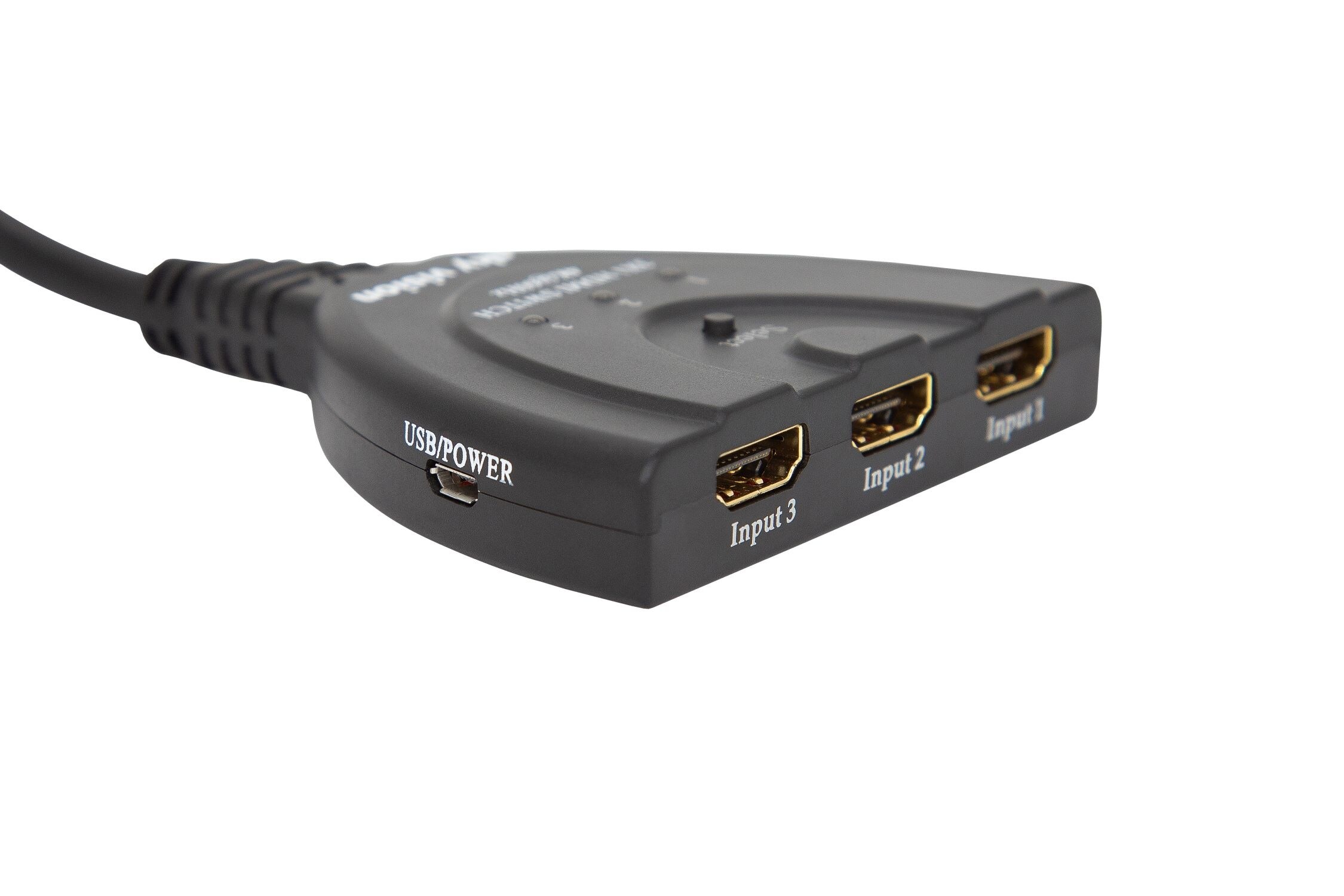 sky vision HDMI Umschalter, 3x1 IN, 1x OUT, 1080P, HDR10,Dolby Digital
