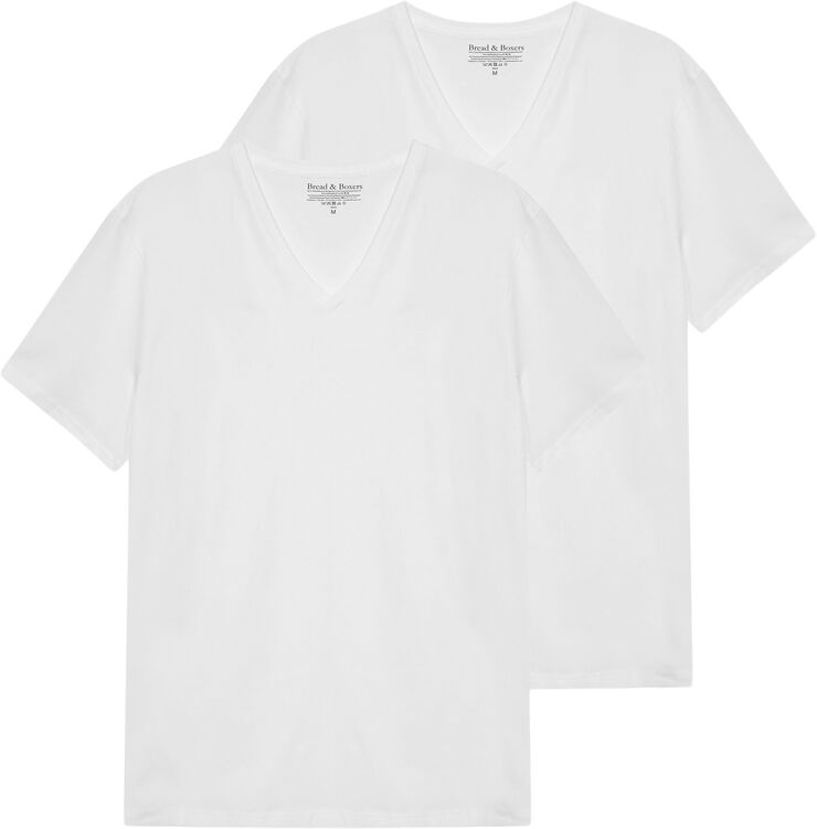 Bread & Boxers 2-pack V-Neck White