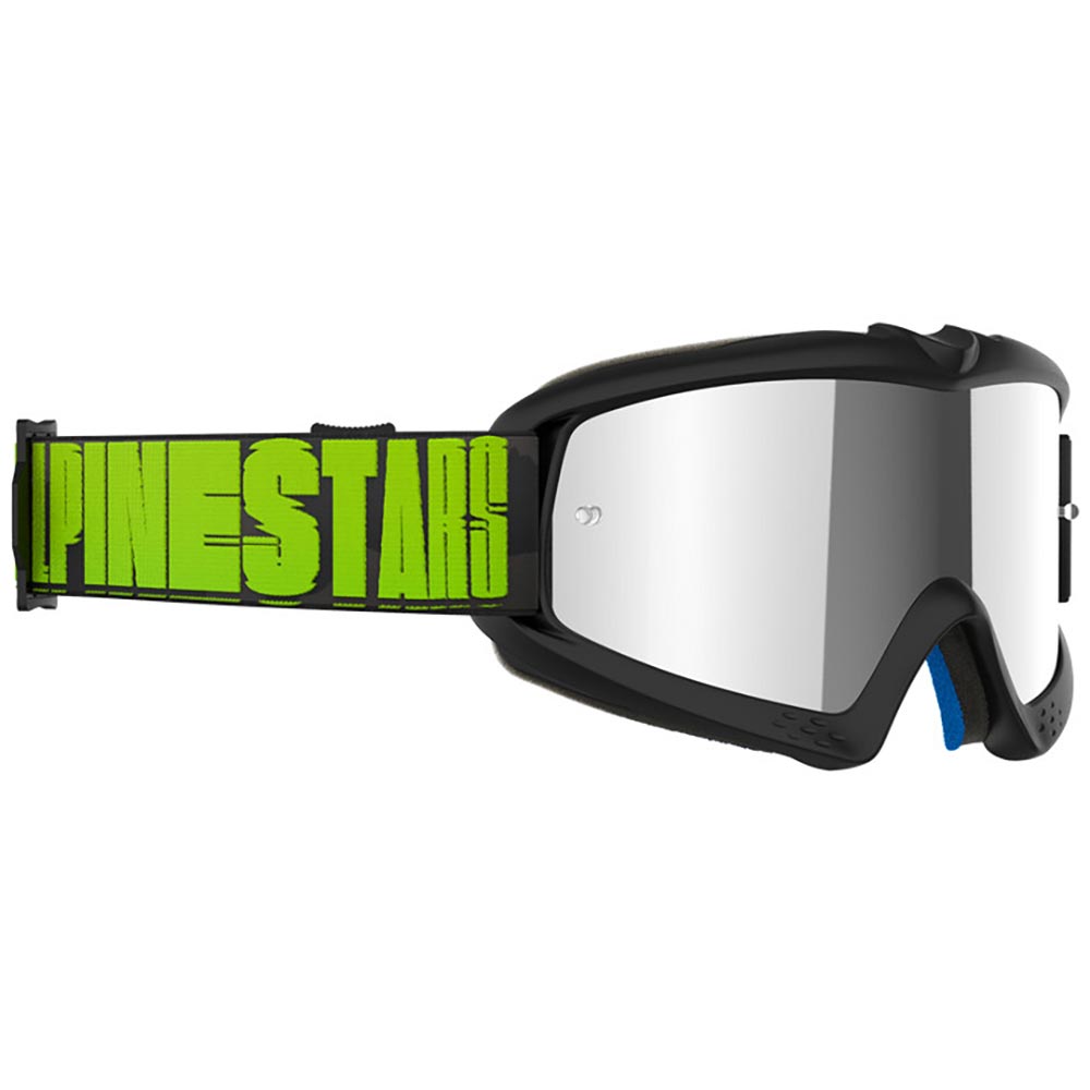 Alpinestars - Masque enfant Vision Youth Hollow Mirror Anthracite / Jaune fluo / Argent