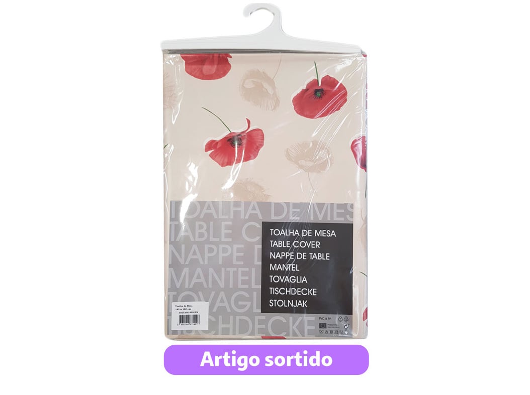 TOALHA DE MESA CAPRI PVC 140X180CM ARTIGO SORTIDO