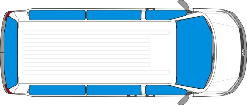 Isoflex Thermomatte VW Caddy 5 langer Radstand ab 2020 - Komplett-Set - 8-teilig