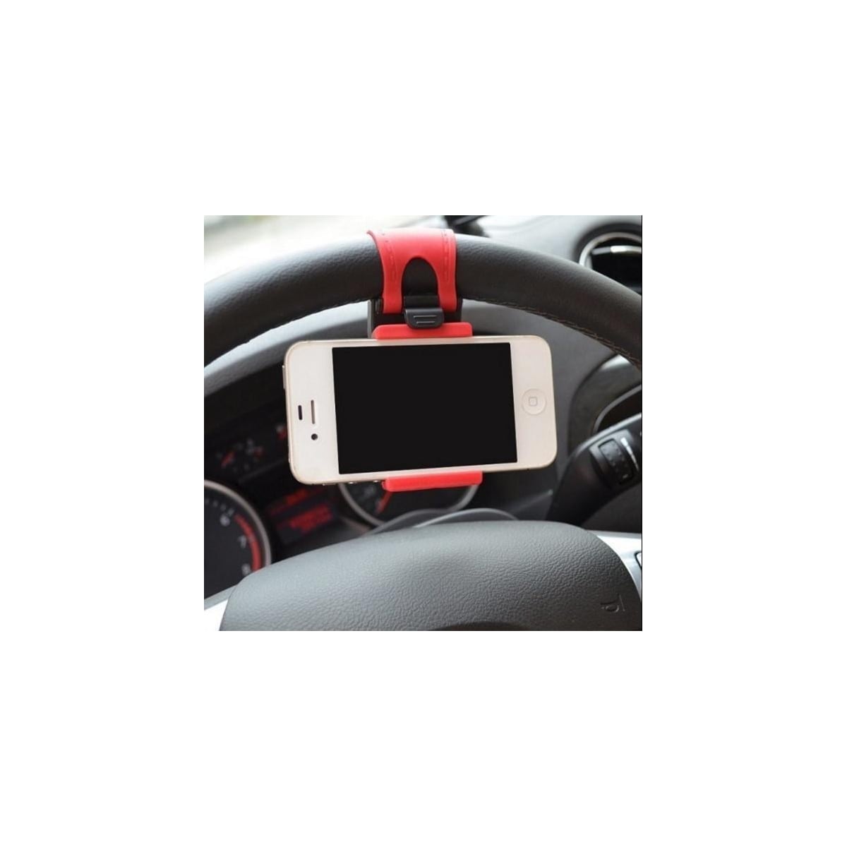 Universal mobiltelefonholder for ratt, rød