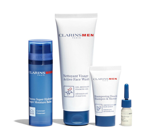 Clarins Men Baume Super Hydratant Pflegeset