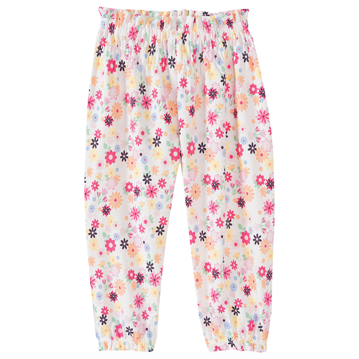 Topomini Baby Jogginghose mit Bio-Baumwolle weiss / bunt